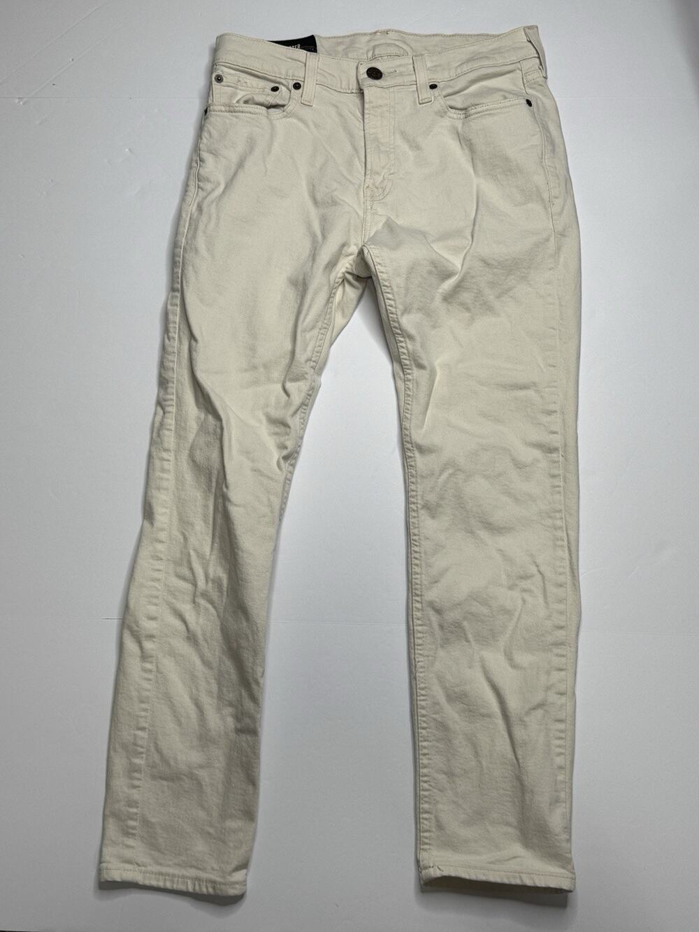 Hollister Skinny Jeans Men’s 31x32 Ivory White Stretch Denim Made in Mexico